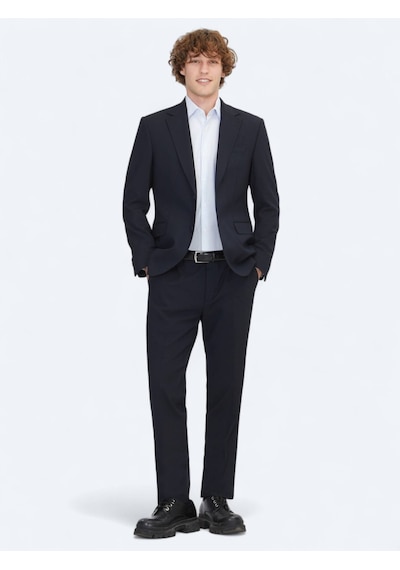 Kip Lacivert Mikro Modern Fit Takım Elbise Lacivert