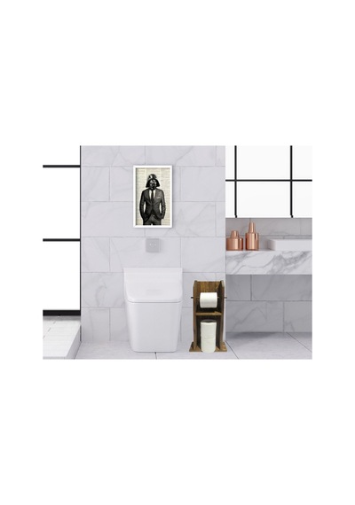 Bk Home Doğal Masif Ahşap Tuvalet Kağıtlığı Ve Dekoratif Ahşap Be (551052398)
