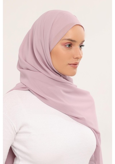 Altobeh Hazır Lüks Pratik Hijablı Şifon Şal Füme
