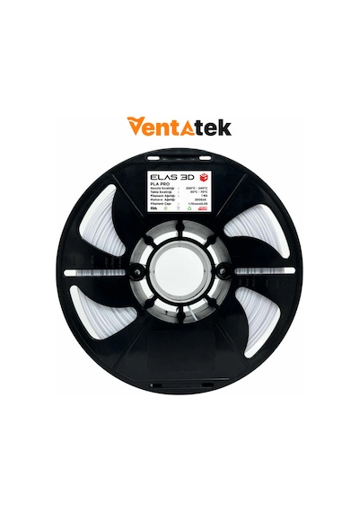 Elas 3d Beyaz Pla Pro Filament - 1.75mm - 1 Kg
