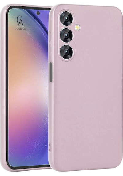 Samsung Galaxy Uyumlu A16 İle Telefon Kılıfı Ve 5d Tam Kaplayan Cam Ekran Koruyucu Rose Gold