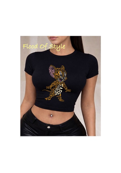 Flood Of Style Siyah Babby Tee Jerrr Özel Tasarım