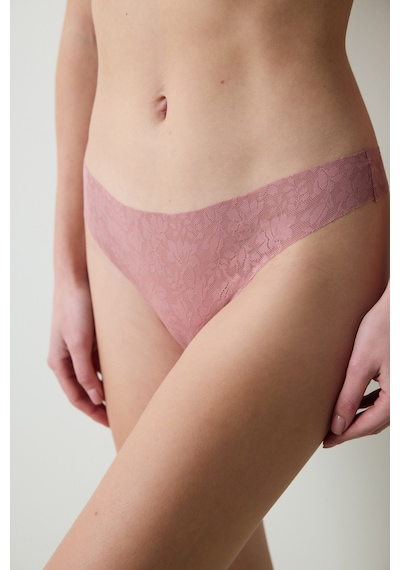 Penti Invisible Laser Cut Lacy Gül Kurusu Tanga Külot