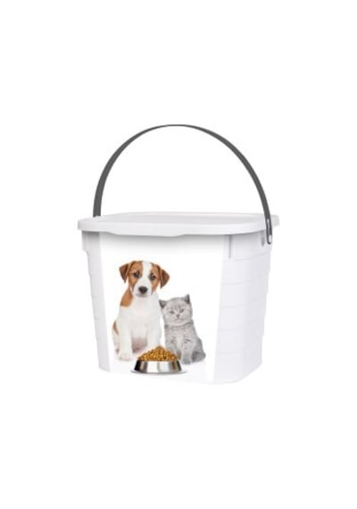 Herevin 7,3 Lt Köpek & Kedi Desenli Mama Kutusu 219 Mm X 270 Mm X 212 Mm