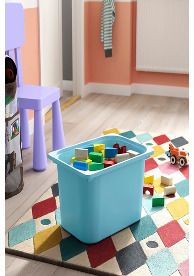 Ikea Açık Mavi Pratik Saklama Kutusu 42x30x23 Cm Oyuncak Düzenleyici Çocuk Odası
