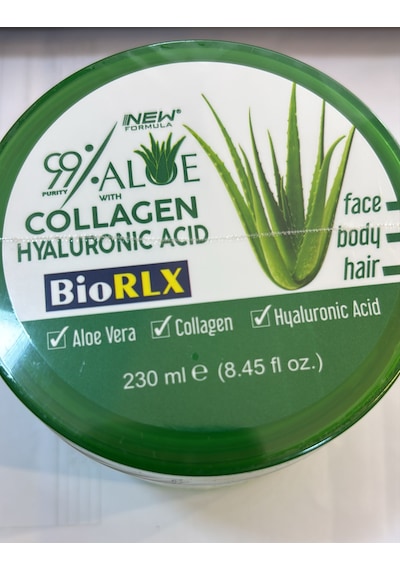 Biorlx %99 Aloe Vera Jeli, Kolajen Ve Hyaluronik Asit 230 Ml Kavanoz