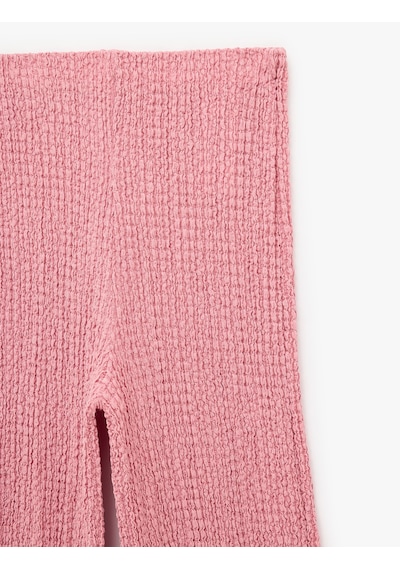 Koton Bürümcük Kumaş Dokulu Slim Fit Pantolon Pembe 6sak40128ek Gül
