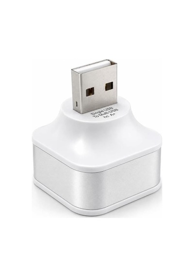 6075 Usb Hub 3 Port Çoklayıcı Adaptör Bilgisayar Laptop Araç Şarj Çoklu Çoğaltıcı
