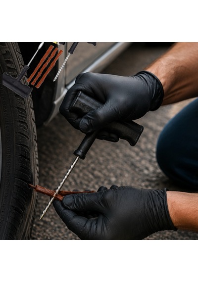 6 Parça Lastik Tamir Seti Otomobil, Motosiklet Ve Bisiklet Uyumlu Acil Yol Kiti