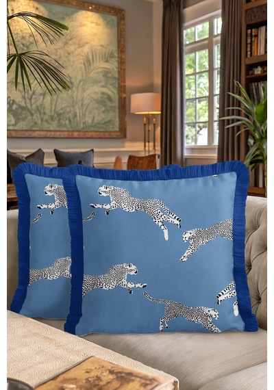 Lüks Leopar Motifli Saçaklı Yastık Kılıfı - Safari Şıklığı Modern Mavi Püsküllü Kırlent Kılıfı Toprak Ada Yeşili Lüks Leopar Motifli Saçaklı Yastık Kılıfı - Safari Şıklığı Modern Mavi Püsküllü Kırlent Kılıfı Toprak Ada Yeşili