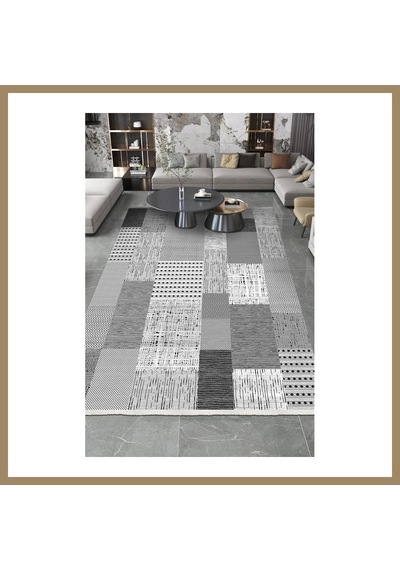 Kahveci.store Youdayhomecollection Roxstone Model Oturma Odası Halısı Ebat: 120x120 22 Çok Renkli