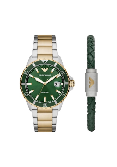 Emporio Armani AR80063SET Erkek Kol Saati ve Bileklik Seti