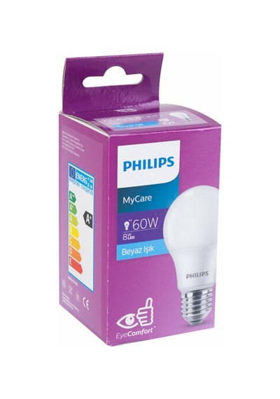 Philips Led Ampul 8W Beyaz Işık