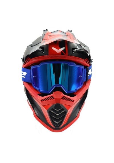 Ls2 Charger Goggles Motokross Gözlük Mavi