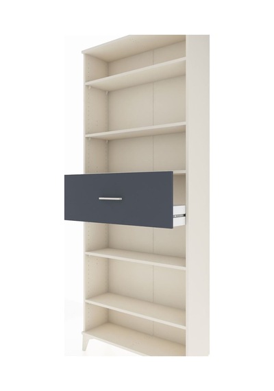 Arges Dolap 5 Raflı Tek Çekmeceli 88x30x221 Aytaşı-antrasit Aytaşı