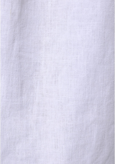 Colin's Colins Relaxed Fit Shirt Neck Düz Erkek Keten Karışımlı Beyaz Uzun Kol Gömlek Cl1074490 Q1.v2 Wht Beyaz