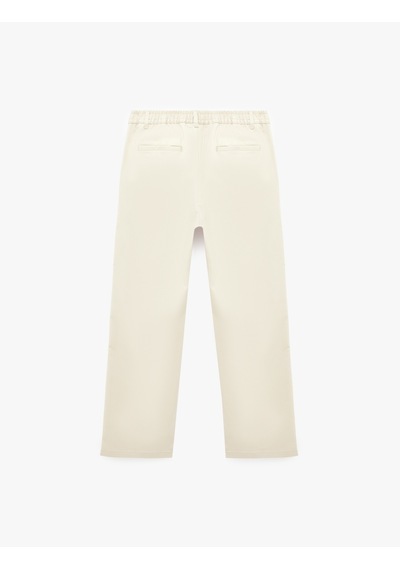 Koton Pamuklu Regular Fit Cepli Beli Lastikli Gabardin Yazlık Chino Pantolon Bej 6sam40108hw Ekru Koton Pamuklu Regular Fit Cepli Beli Lastikli Gabardin Yazlık Chino Pantolon Bej 6sam40108hw Ekru