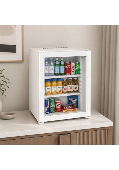 Ism Sm30eco 30 Litre Cam Kapılı Otel Tipi Minibar Beyaz