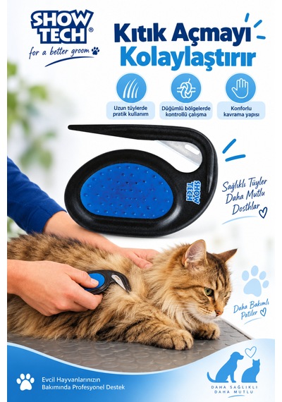 Showtech Kedi Köpek Düğüm, Kıtık Ve Keçe Kesici De-matting Aparatı