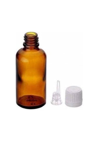 Amber Cam Şişe 18 Mm İçten Damlalıklı Kapak 20 Ml