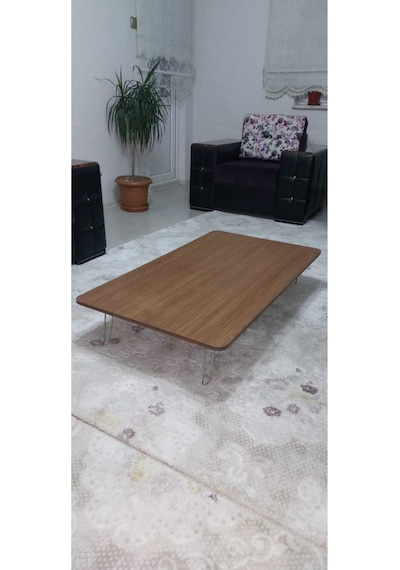 Yeni Model Dikdörtgen Yer Sofrası 60 110 Ahşap