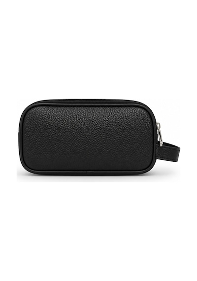Vıatox Ar-01 Erkek Siyah Suya Dayanıklı Suni Vegan Deri Traşlık Bakım Seyahat El Çantası Portföy/clutch Siyah Kırmızı