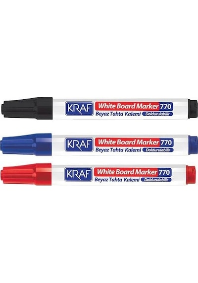 Kraf Beyaz Tahta Kalemi 3 Lü Set 770