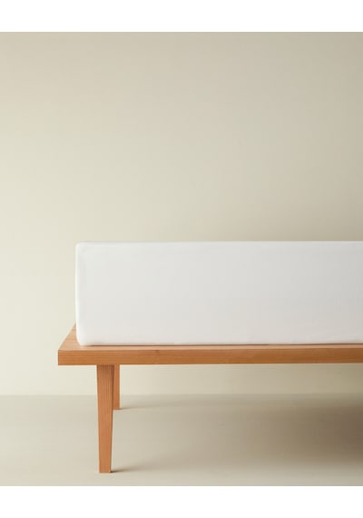 English Home Novella Premium Soft Cotton Tek Kişilik Plus Lastikli Çarşaf 120x200 Cm Beyaz Beyaz