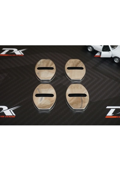 Volkswagen Gti Krom Metal 3M Kapı Kilidi Logo 4 Lü Set