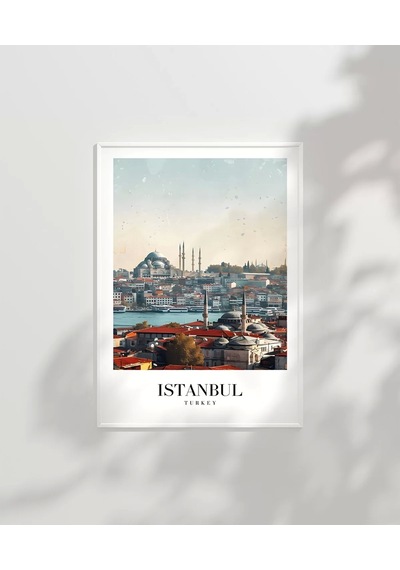 Çerçevesiz Poster Timeless Istanbul Skyline