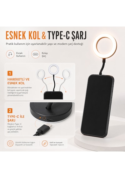 Hoveroot M15 Manyetik Halka Işık