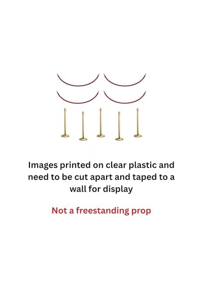 Beistle S52301az2 Destek Çubuğu, Plastik, Kırmızı/altın 256