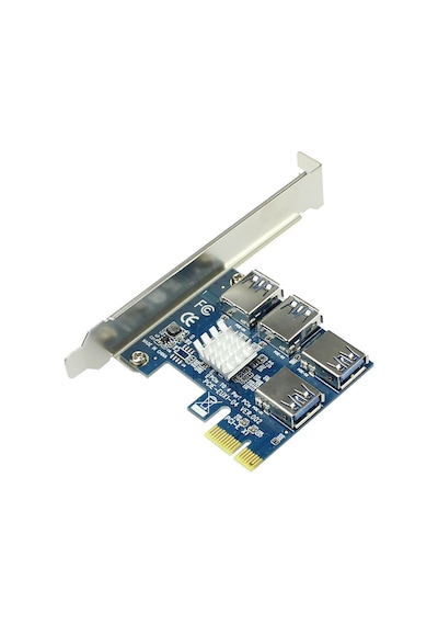 Pcı-E Express 1X 1 To 4 Usb 3.0 Riser Çoğaltıcı &  Çoklayıcı