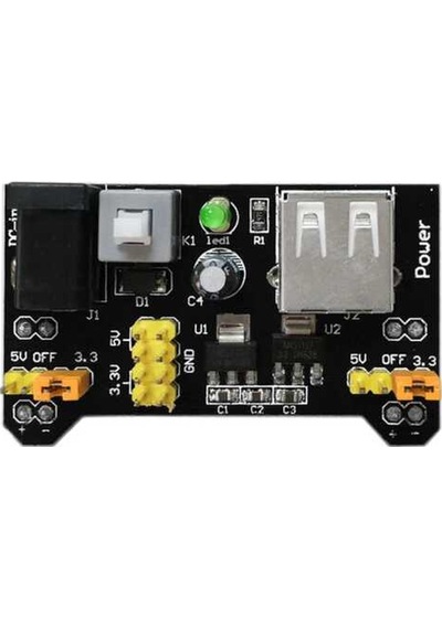 Breadboard Güç Modülü Kartı - 3.3V/5V
