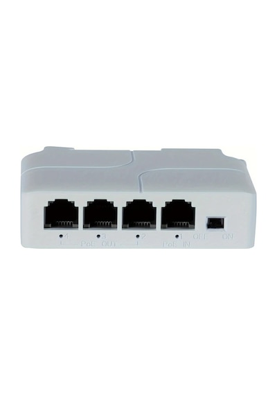 Sunshine011 100mbps 1 Giriş 3 Çıkış Poe Extender White Usb Destekli Cctv Kamera Ağ Güçlendirici Ev Ofis Güvenlik Sistemi Kolay Kurulum Dayanıklı Yapı