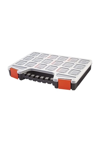 18 Bölmeli Şeffaf Kapaklı Mega Organizer Kutu, 32.5 X 24.5 X 5 Cm