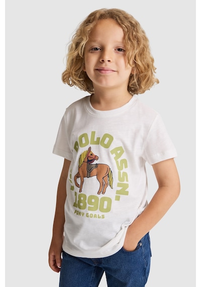 U.S. Polo Assn. U.s. Polo Assn. Erkek Çocuk Tişört 50327000-vr256 İnci