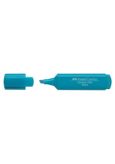 Faber Castell Fosforlu Kalem 1546 Pastel Turkuaz - 10 Adet Mavi
