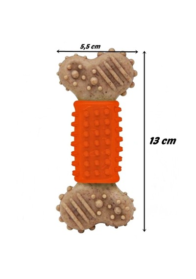 Tırtıklı Sert Kemik Köpek Oyuncağı 13 Cm