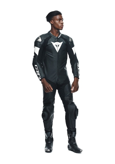 Dainese Daınese/tosa 1 Pcs Leather Suıt Perf. Black Black Whıte Siyah