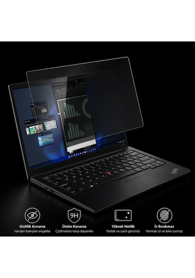 Lenovo Thinkpad E14 Gen 7 Hayalet Ekran Koruyucu 14 İnç Anti Spy Gizlilik 16:10