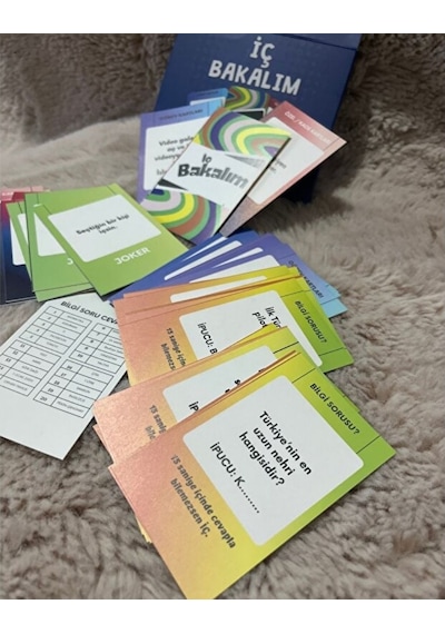 İç Bakalım Kutu Oyunu Eğlenceli Sohbet Ve Tahmin Kart Oyunu Arkadaşlar Ve Aile İçin Parti Oyunu