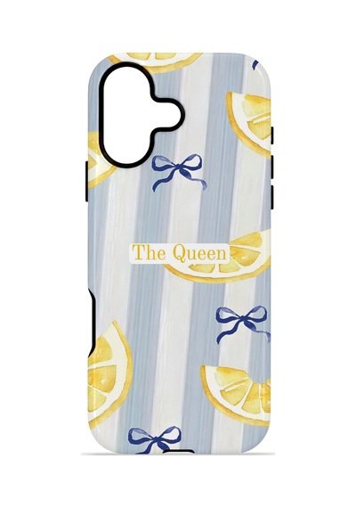 Apple iPhone Uyumlu 17 Vorian Çift Katmanlı Magsafe Kılıf Queen Lemon Bow