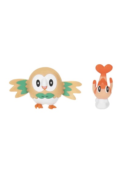 Pokemon Battle Figürler Rowlet + Tatsugırı