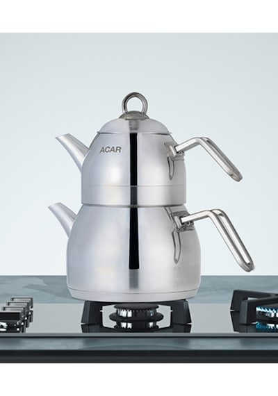 Acar Alexi Aile Boy Çaydanlık Takımı Metal Kulp Xrd-21-0457-6