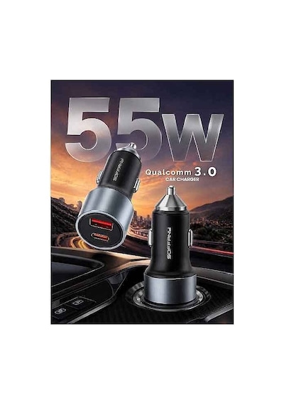 Sy-850 55w Premium Araç Çakmaklık Şarjı Pd Şarj Çıkışlı Hızlı Şar