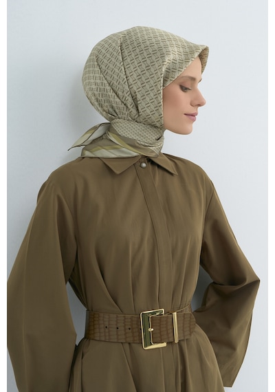 Armine Saf İpek Sura Eşarp-2026 İlkbahar-yaz- 950200d Yeşil