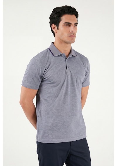 Buratti Pamuklu Regular Fit Göğüs Cepli Düğmeli Polo T Shirt Erkek Polo T Shirt 4565001 Koyu Lacivert