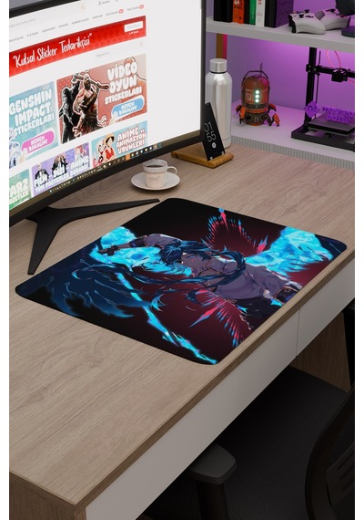 Kaeya Genshin Impact Anime Oyuncu V5 - 48x40 Xl Gaming Mouse Pad Fare Altlığı