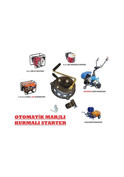 Bartech Pm200 İlaçlama Uyumlu Marşlı Starter Kurmalı